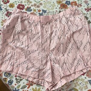 Victorias Secret pink logo boxer shorts